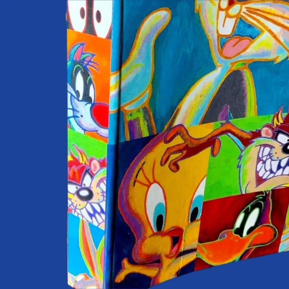 Vintage Looney Tunes Hallmark 3 ring binder 90S Bugs Bunny Marvin the Martian